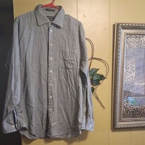 Nautica Men's Blue Casual Button-Down Shirt